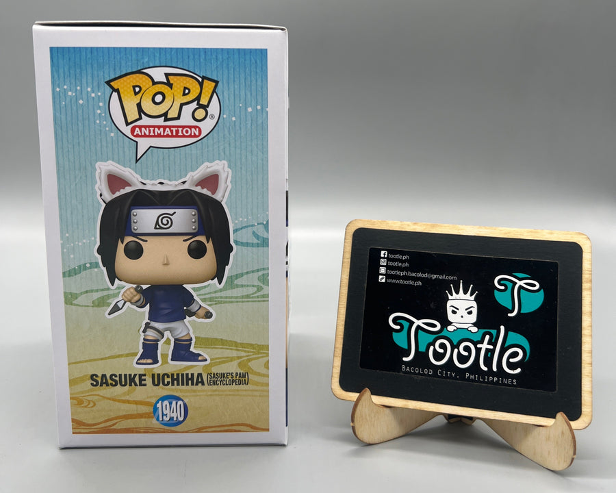 Sasuke Uchicha Sasuke's Paw Encyclopedia  Naruto Shippuden 1940 Limited 2025 WonderCon Funko Limited Edition Funko Pop Tootle Ph