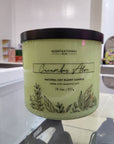 NATURAL SOY BLEND Scented Candle CUCUMBER ALOE