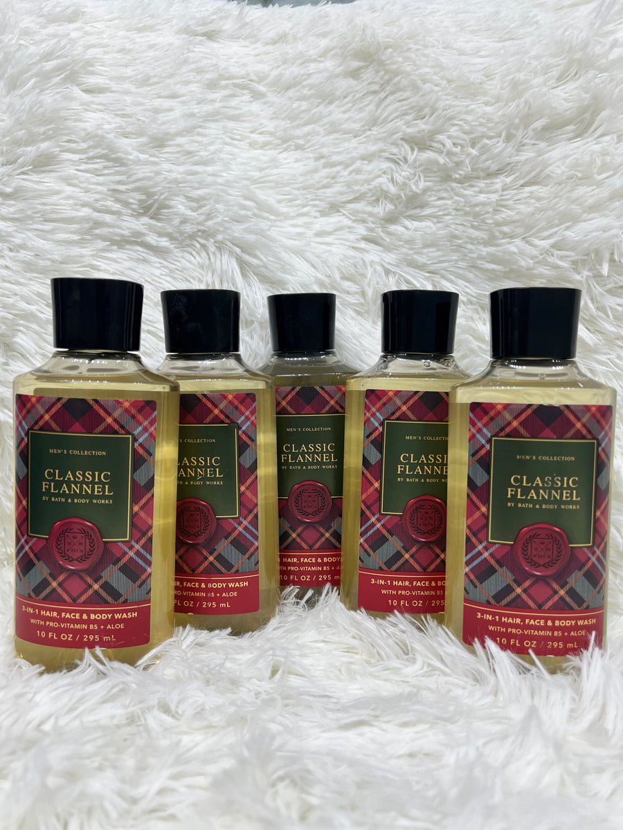 Bath & Body Works Classic Flannel 3-in-1 Hair, Face &Body Wash 295mL