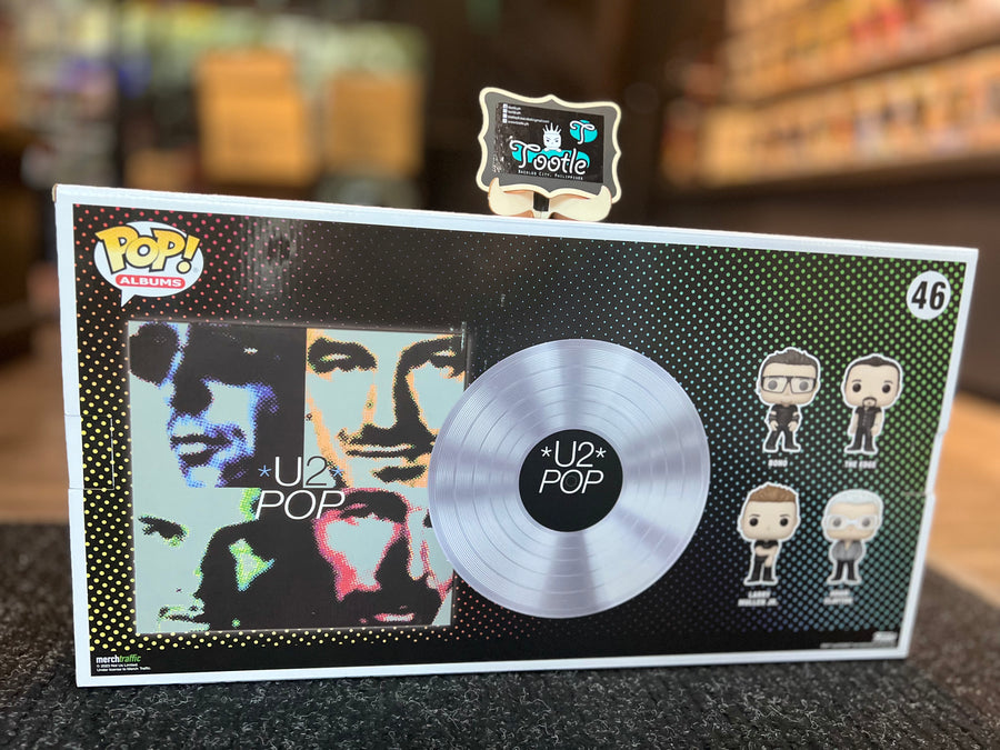 U2 POP ALBUM 46 Bono / The Edge / Larry Mullen Jr. / Adam Clayton  Funko Pop Rocks Tootle ph