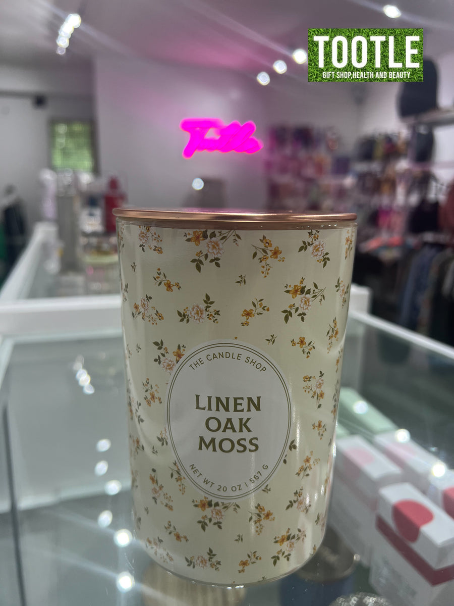 The Candle Shop Linen Oak Moss Scented Candle 567g