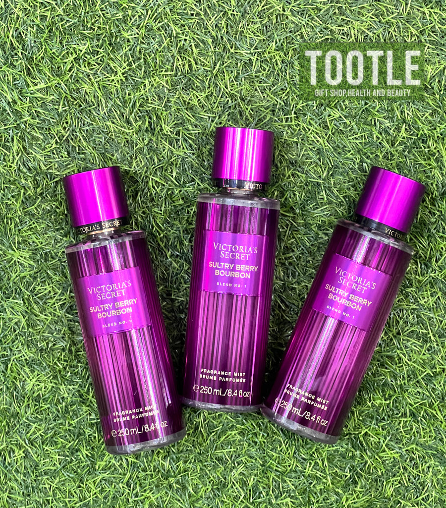 VICTORIA'S SECRET SULTRY BERRY BOURBON FRAGRANCE MIST 250ML.
