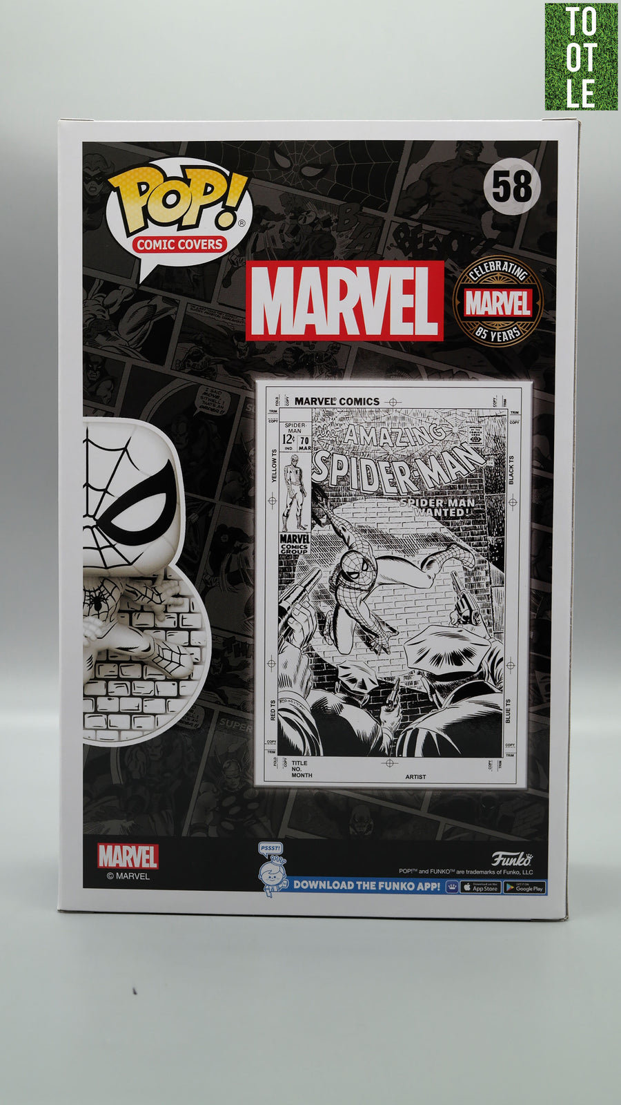 SPIDER-MAN 58 The Amazing Spider-Man Issue 70 Funko Pop COMIC COVERS Tootle ph