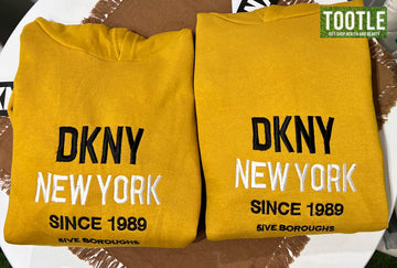 DKNY HOODIE Y GOLD LARGE KIDS
