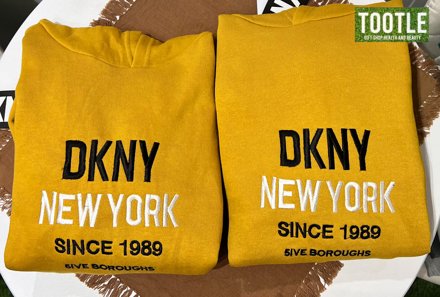 DKNY HOODIE Y GOLD LARGE KIDS