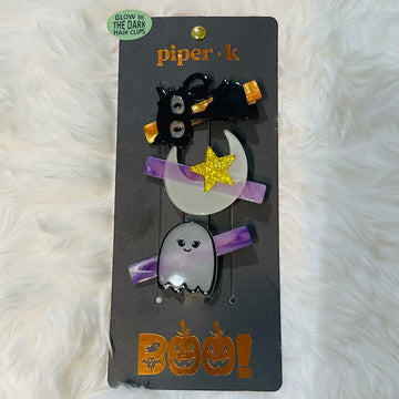Piper K Boo! Glow in The Dark Hair Clips