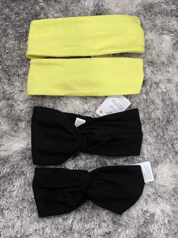 LULULEMON Twist Front Headband Black
