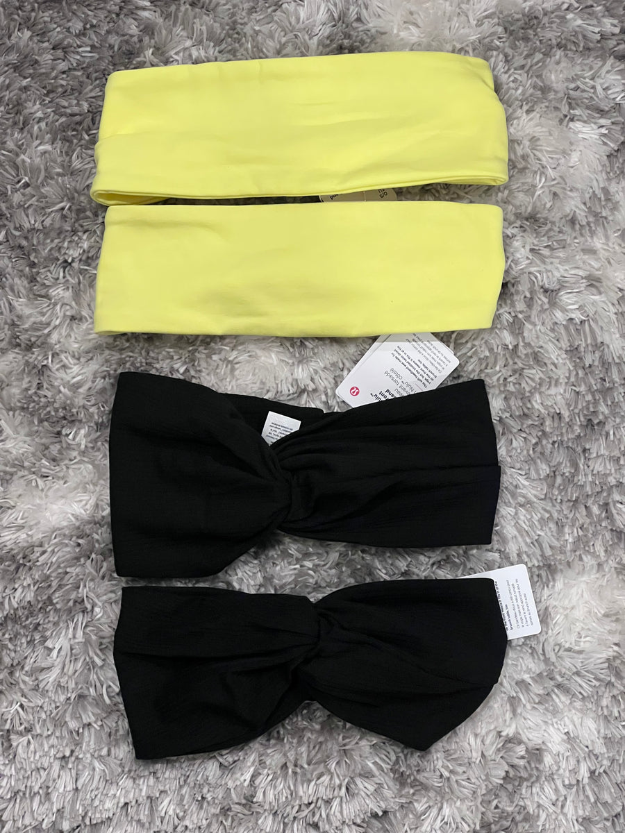 LULULEMON Twist Front Headband Black