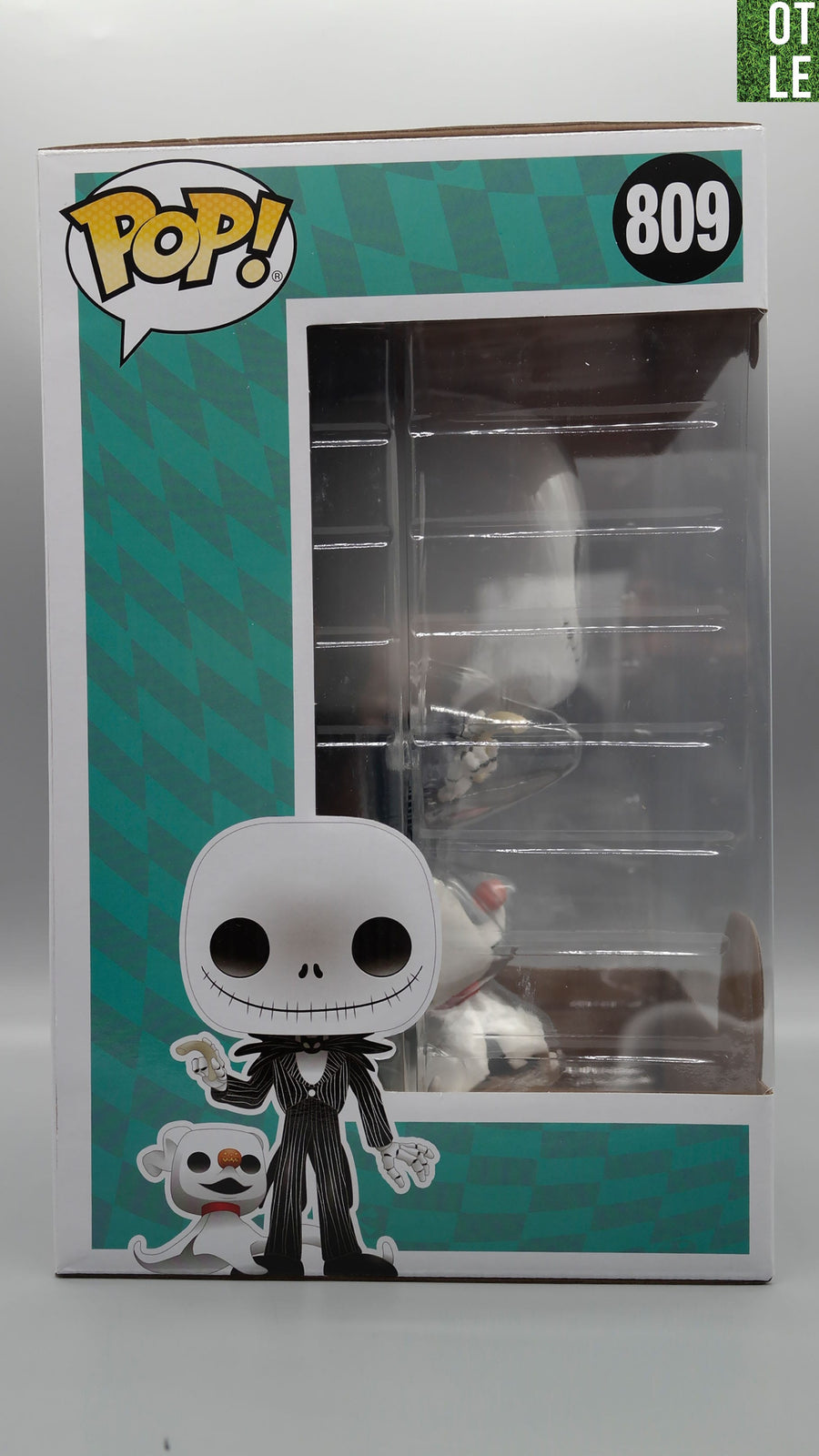 JACK SKELLINGTON with ZERO 809 Disney The Nightmare Before Christmas Funko Pop Jumbo 10 inch Tootle ph