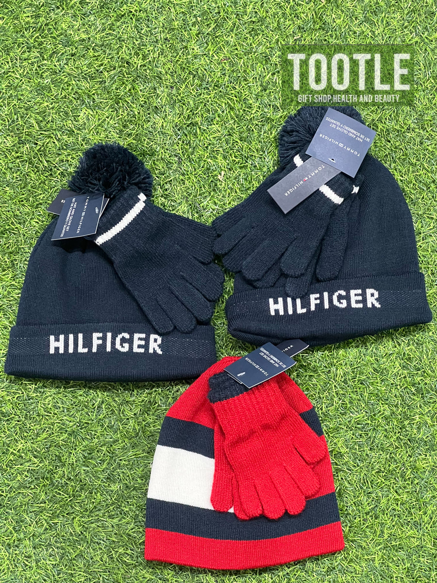 TOMMY-HILFIGER HAT &GLOVE SET KIDS