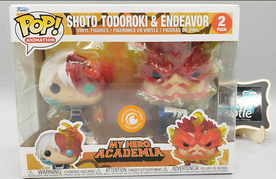 SHOTO TODOROKI & ENDEAVOR  2 Pack Crunchyroll Store Exclusive - My Hero Academia Funko Pop Animation