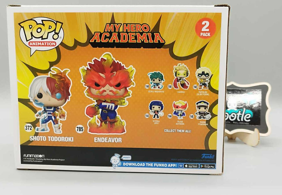 SHOTO TODOROKI & ENDEAVOR  2 Pack Crunchyroll Store Exclusive - My Hero Academia Funko Pop Animation