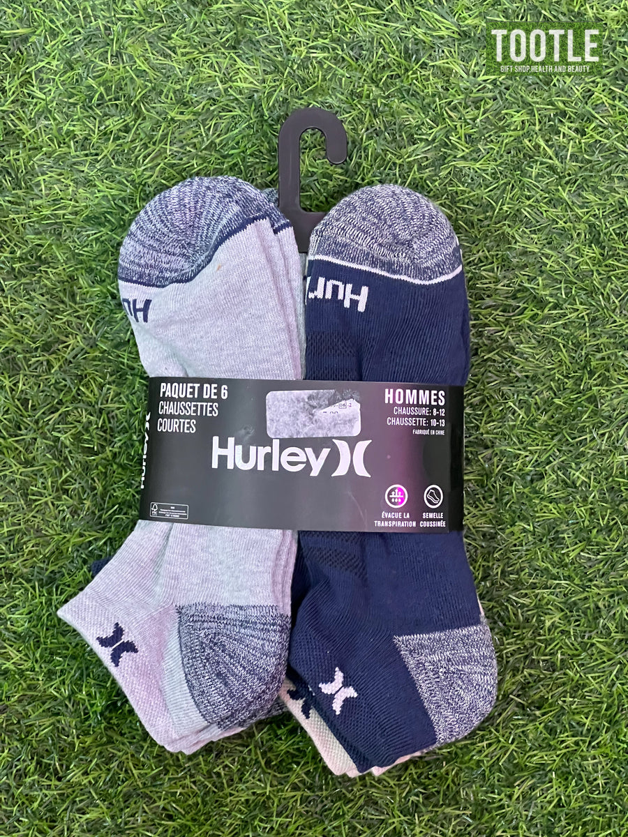 Hurley Sock 6pcs Blue and Gray for men.