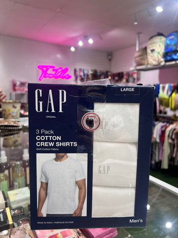 GAP Cotton Crew Shirt 3 Pack Large
