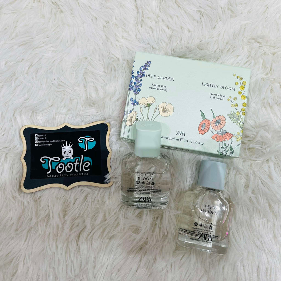 Zara Eau De Parfum Deep Garden Lightly Bloom Pack 30ml each