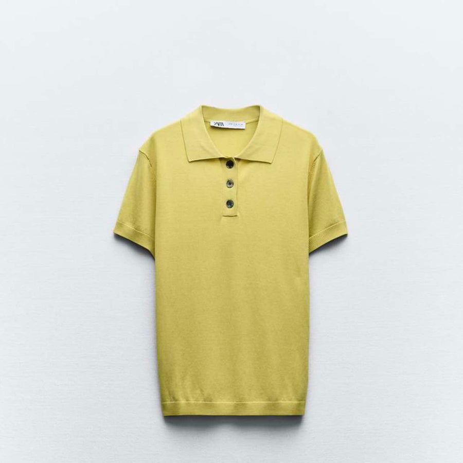 Zara Blouse Yellow Size Medium
