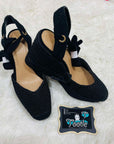 Zara Black Wedge Size US 61/2