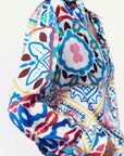 Zara Long Sleeves Printed Mustard Blue Size Large