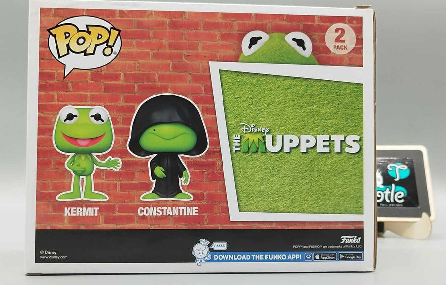 KERMIT & CONSTANTINE 2 Pack HT Exclusive Disney The MUPPETS Funko Pop Tootle ph