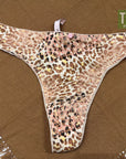 Victoria's Secret  Thong Leopard Yellow Black XL