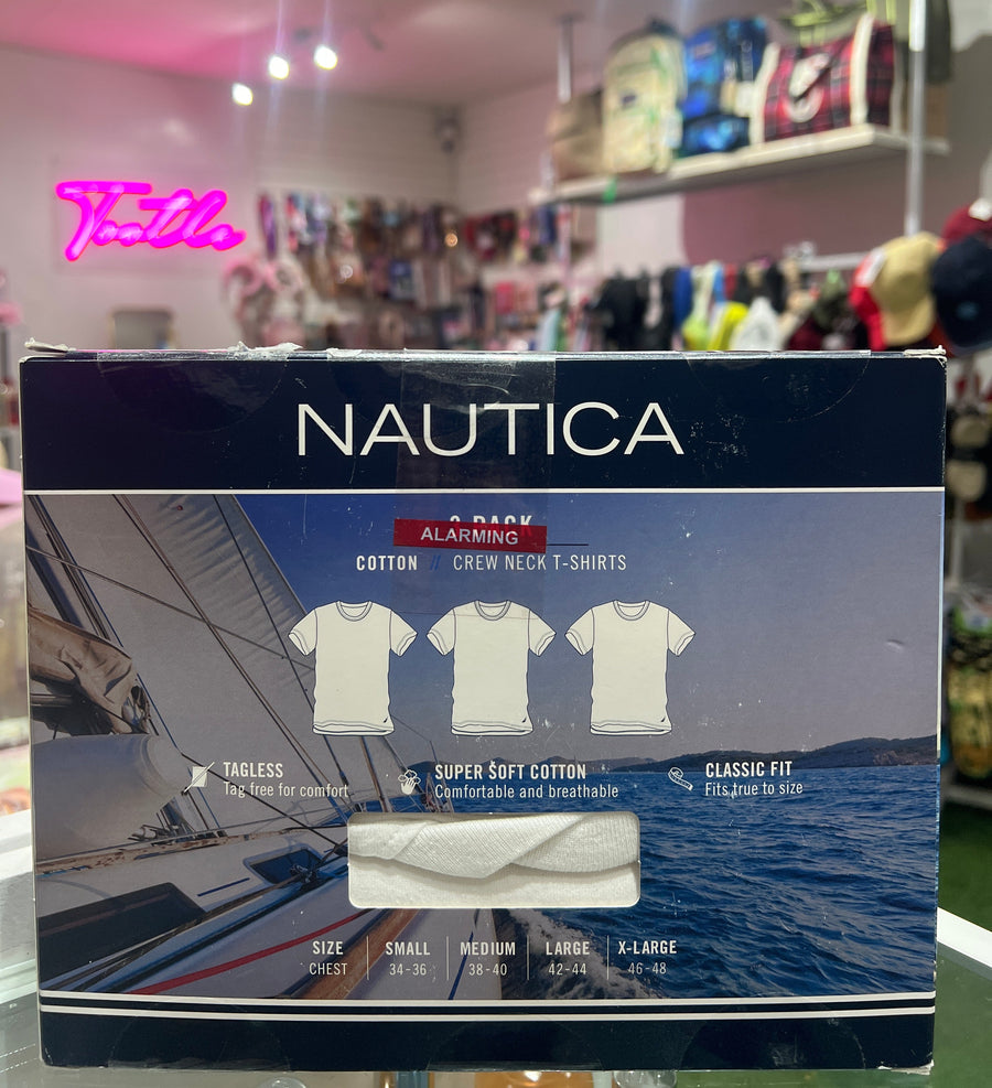 Nautica Crew Neck White 3 Pack