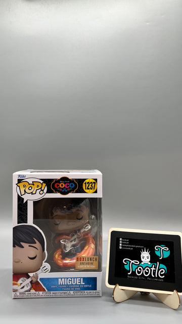 MIGUEL 1237 BoxLunch Exclusive GITD Pixar Disney Coco Funko Pop Tootle Ph