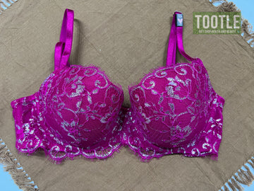 Victoria's Secret  Lace Bra  Magenta 32D