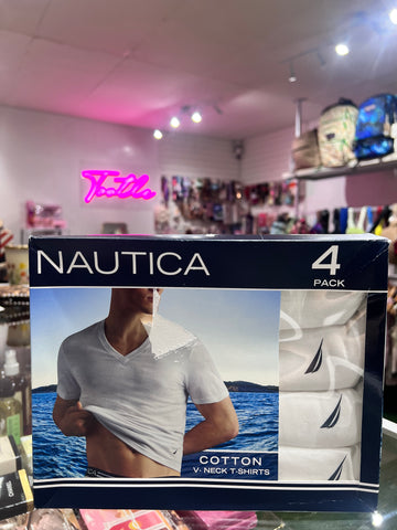 Nautica V Neck Cotton 4 Pack