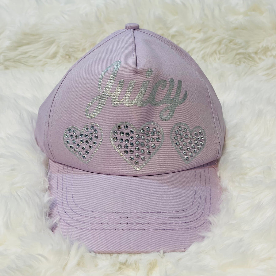 Juicy Silver Hearts Cap