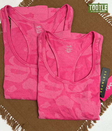 RYKA SEAMLESS- PINK TANK L