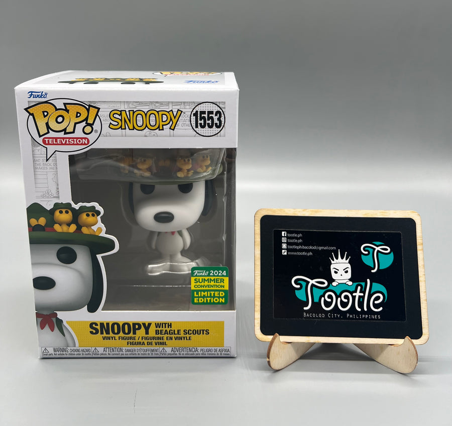 SNOOPY with Beagle Scouts 1553 2024 Summer Convention Limited Edition Funko Pop TV Tootle Ph