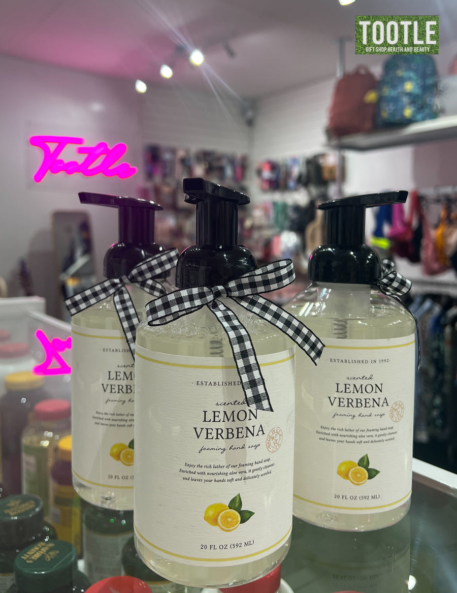 lemon verbena scented hand soap