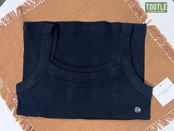 American Eagle Rib Tank Top Black Small