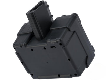Matrix 2000rd LMG Auto Winding HI CAP Magazine for M4/m16 Series Airsoft AEG Rifles Box Mag