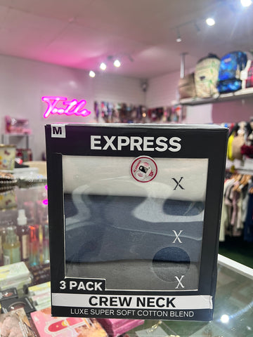 Express Crew Neck 3 Pack Medium