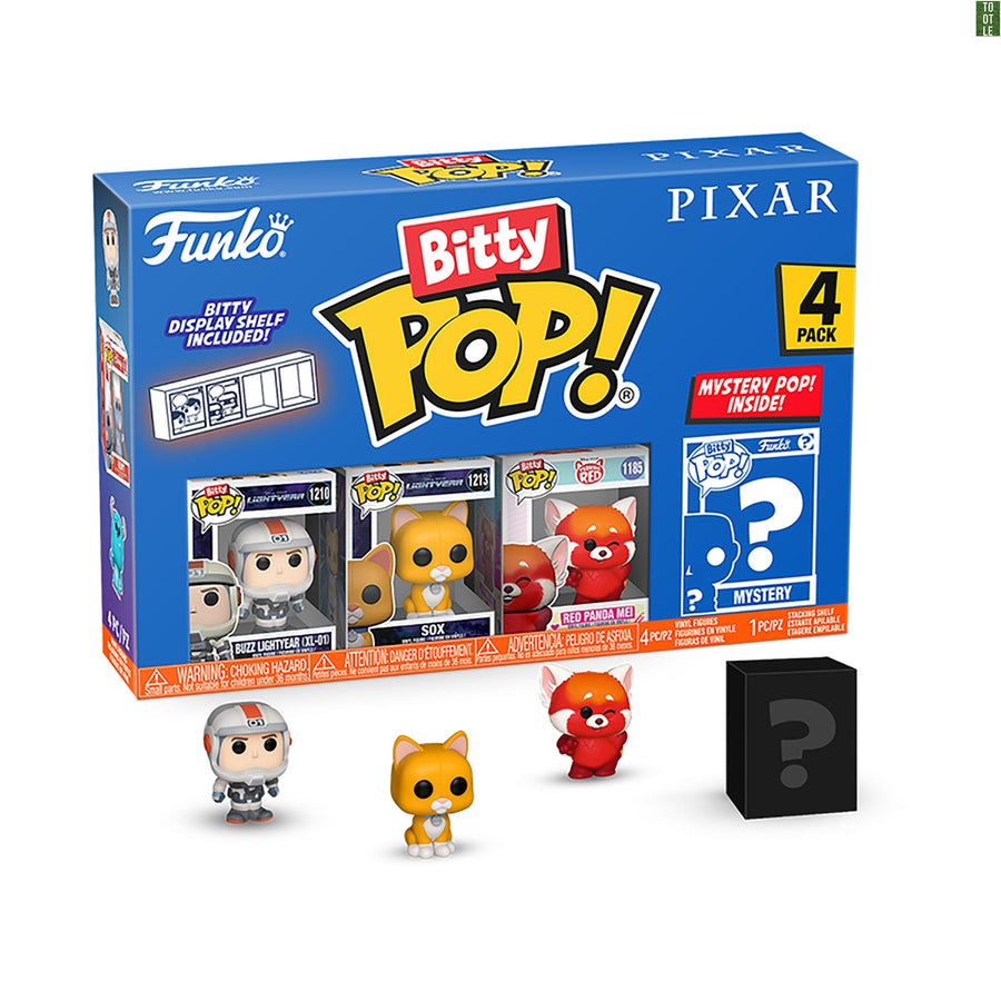BITTY POP! PIXAR 4-Pack Series 1 to 4 Funko Bitty Pop Tootle ph