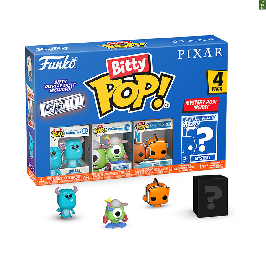 BITTY POP! PIXAR 4-Pack Series 1 to 4 Funko Bitty Pop Tootle ph