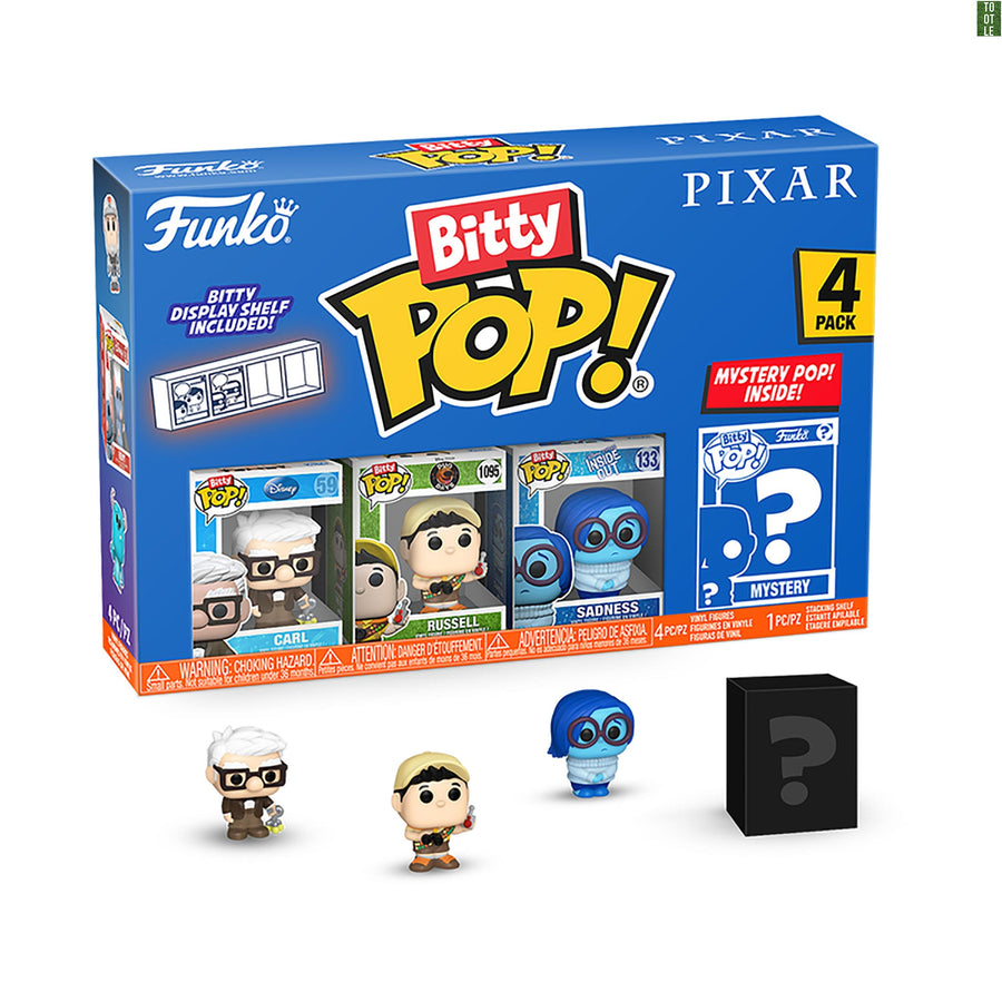 BITTY POP! PIXAR 4-Pack Series 1 to 4 Funko Bitty Pop Tootle ph