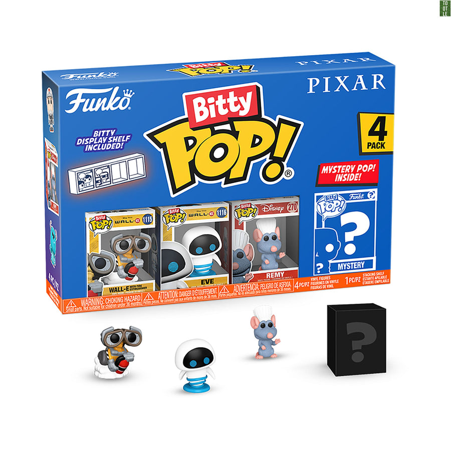 BITTY POP! PIXAR 4-Pack Series 1 to 4 Funko Bitty Pop Tootle ph