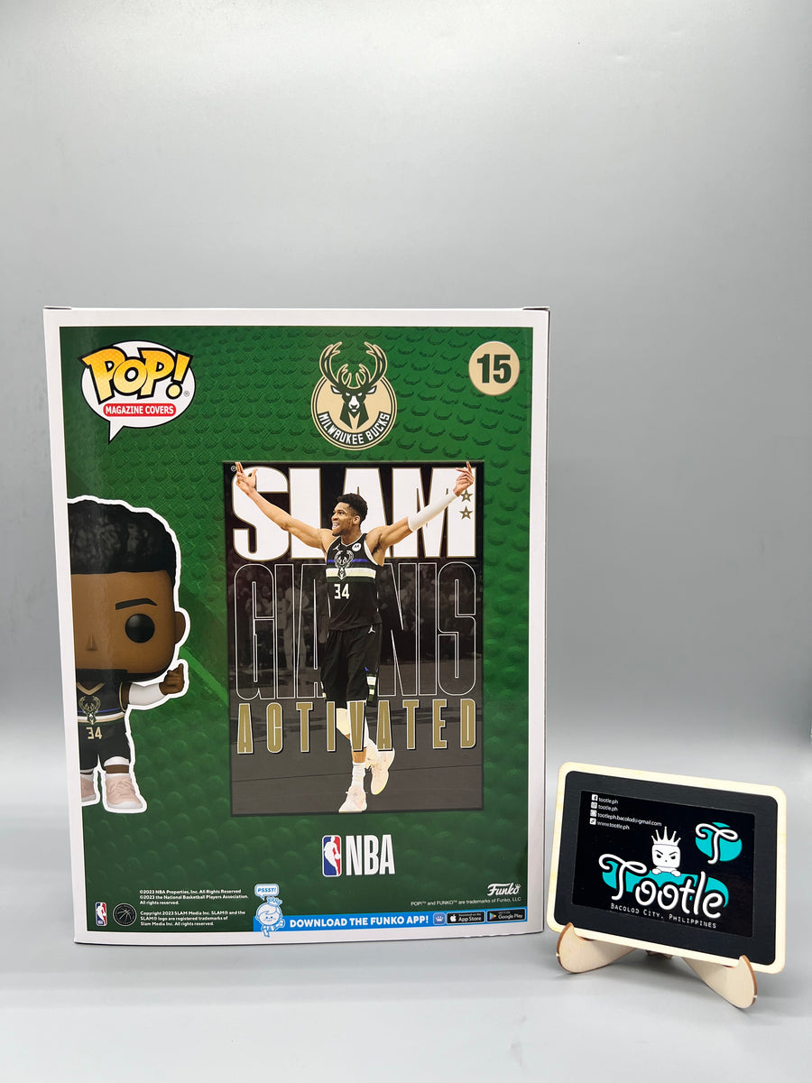 NBA SLAM Giannis Antetokounmpo Funko Pop! Cover Figure #15 with Case