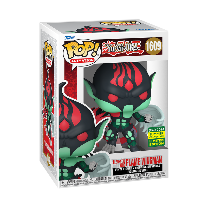 Elemental Hero FLAME WINGMAN 1609 2024 Summer Convention LE YUGIOH Funko Pop Tootle Ph