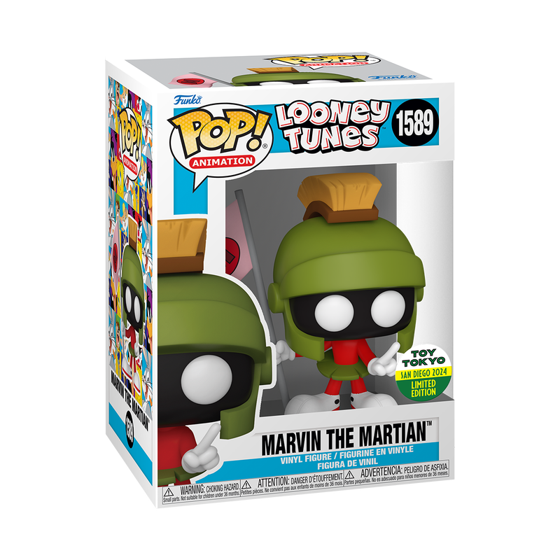 Looney Tunes Marvin The Martian with Martian Flag