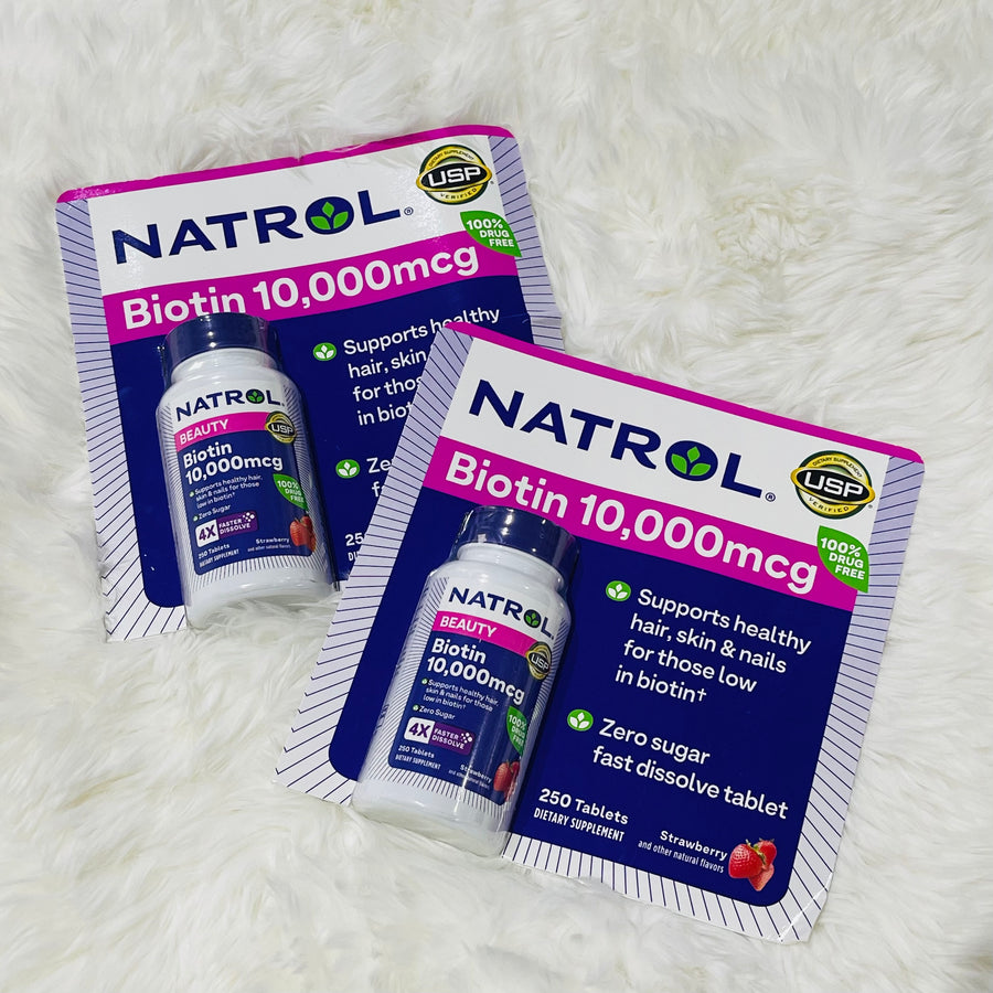 Natrol Biotin 10,000mcg 250 Tablets
