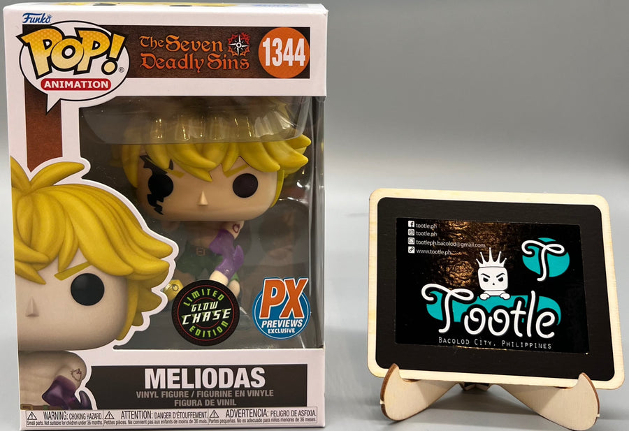 MELIODAS 1344 The Seven Deadly Sin GLOW CHASE LE PX Previews  Funko Pop Animation Tootle Ph