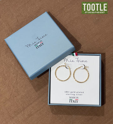 Mia Fiore 18k Gold Plated Loop Earrings Big