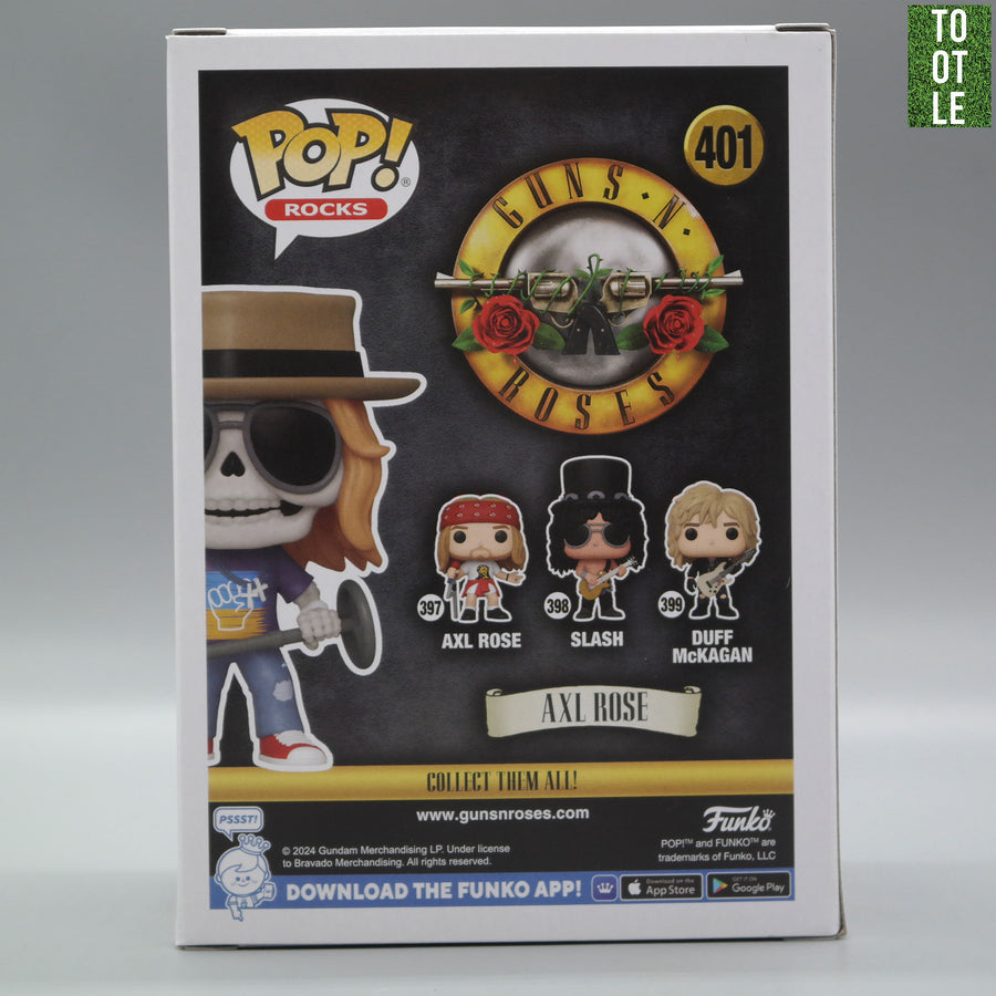 AXL ROSE Ghostface 401 Funko Exclusive GUNS N' ROSES Funko Pop Rocks Tootle Ph