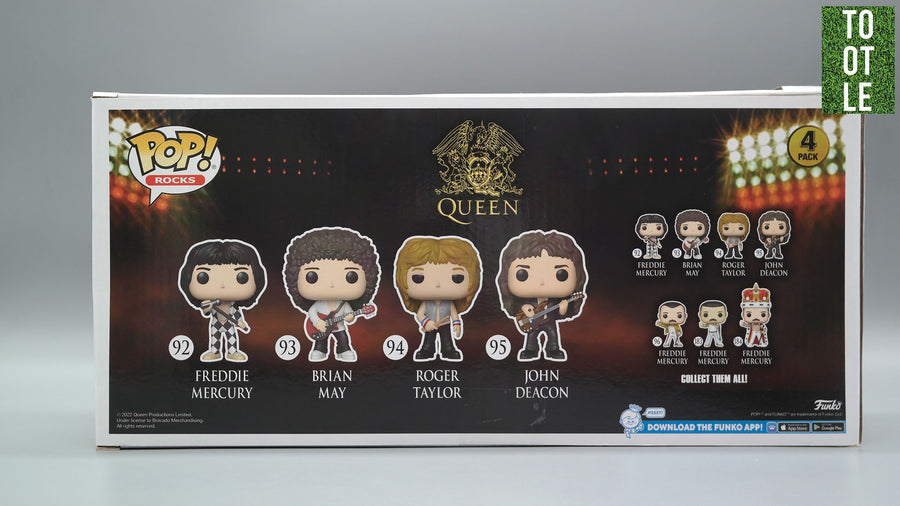 Queen 4 Pack Mercury May Taylor Deacon Walmart Exclusive Funko Pop Rocks Tootle ph NEAR MINT