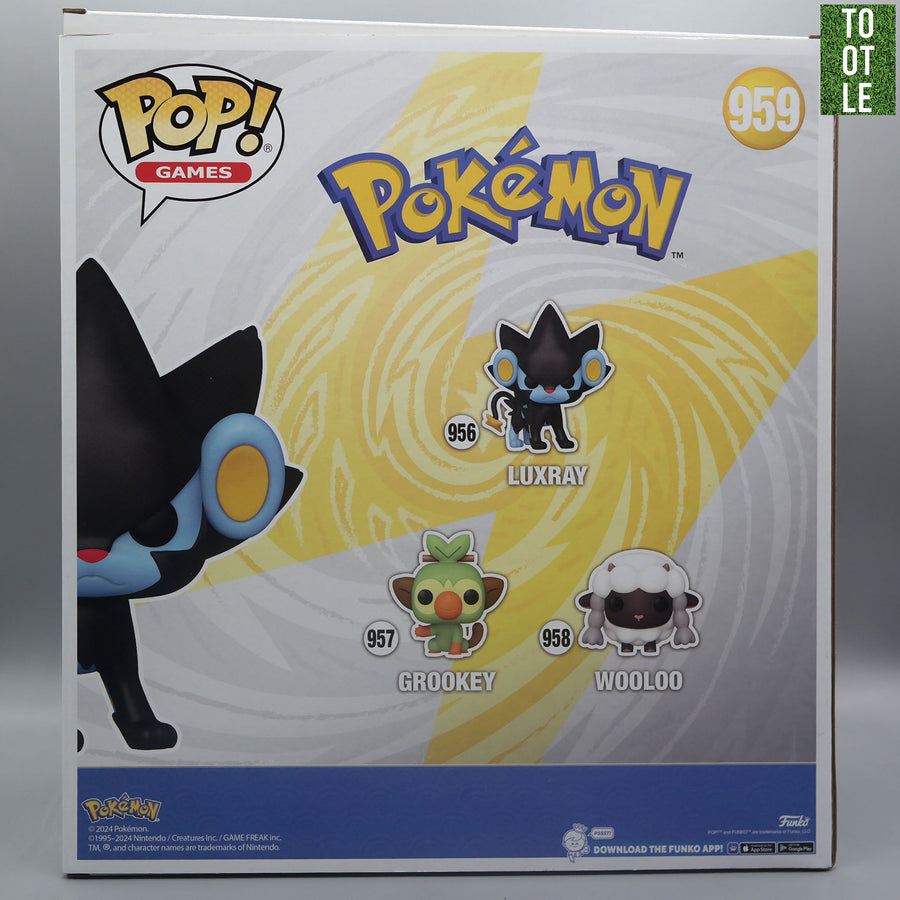 LUXRAY 959 Only at Target Pokemon JUMBO 10 inch Funko Pop Tootle ph