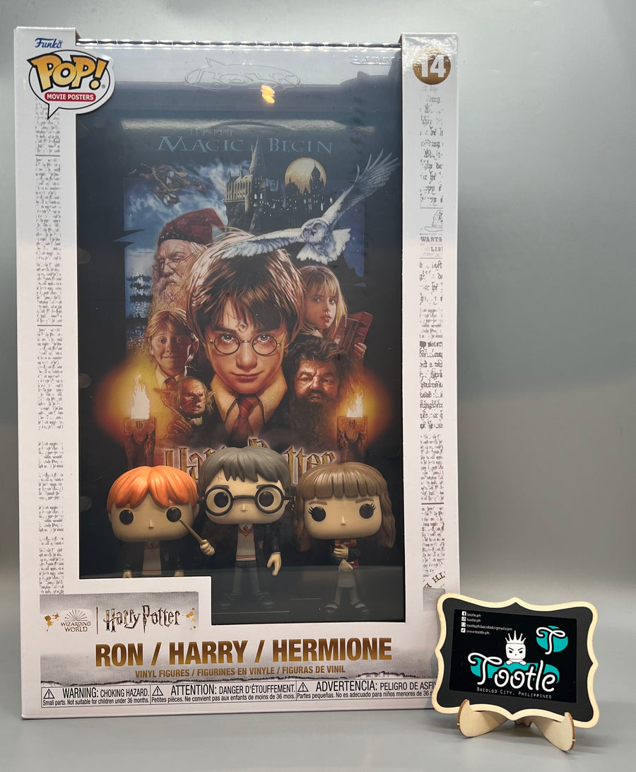 Harry Potter RON HARRY HERMIONE 14 Wizarding World Funko Pop Movie Posters Tootle ph  Available only IN-STORE, FB & Website Exclusively