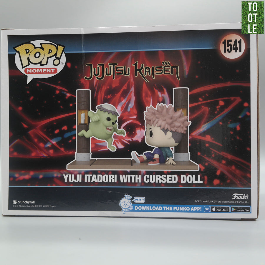 YUJI ITADORI with CURSED DOLL 1541 Hot Topic Exclusive Jujutsu Kaisen JJK Funko Pop Moment Tootle ph